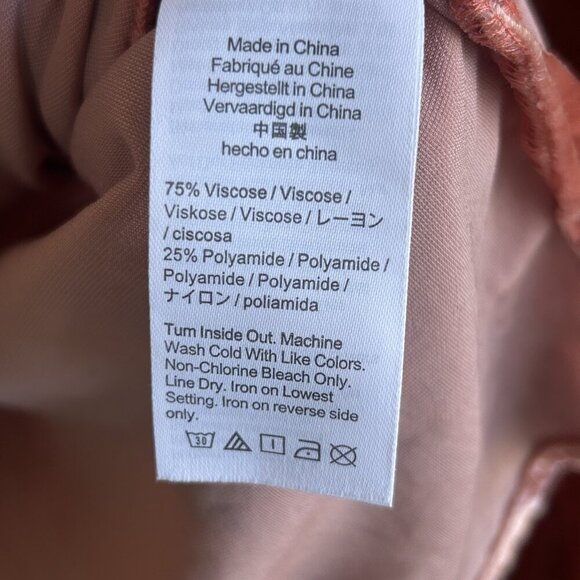 J. Crew Velvet Popover Patch Pockets Copper Pink Cozy Boho Shirt Size Small - Picture 7 of 8